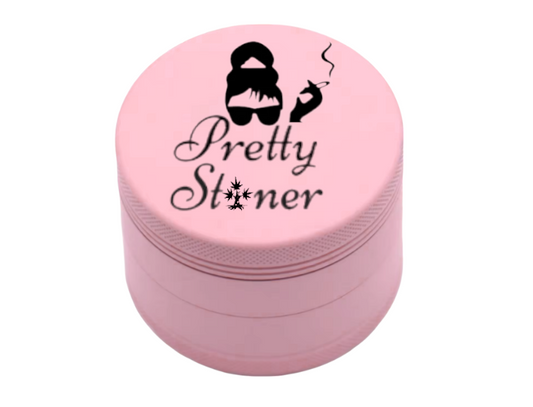 Pretty Stoner Pink Grinder - Matte Silicone 2.5 in - Tokemates