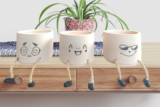 Mood Plant Pot- Small Indoor Flower Pots - Tokemates