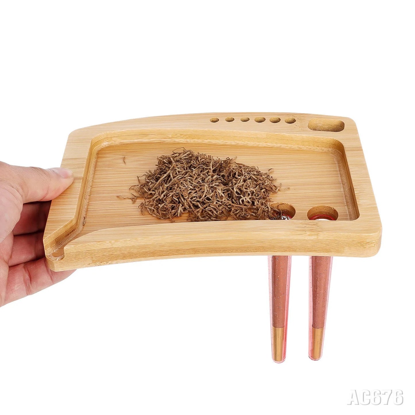 Bamboo Rolling Tray- Pre Rolled Cones Tray - Tokemates