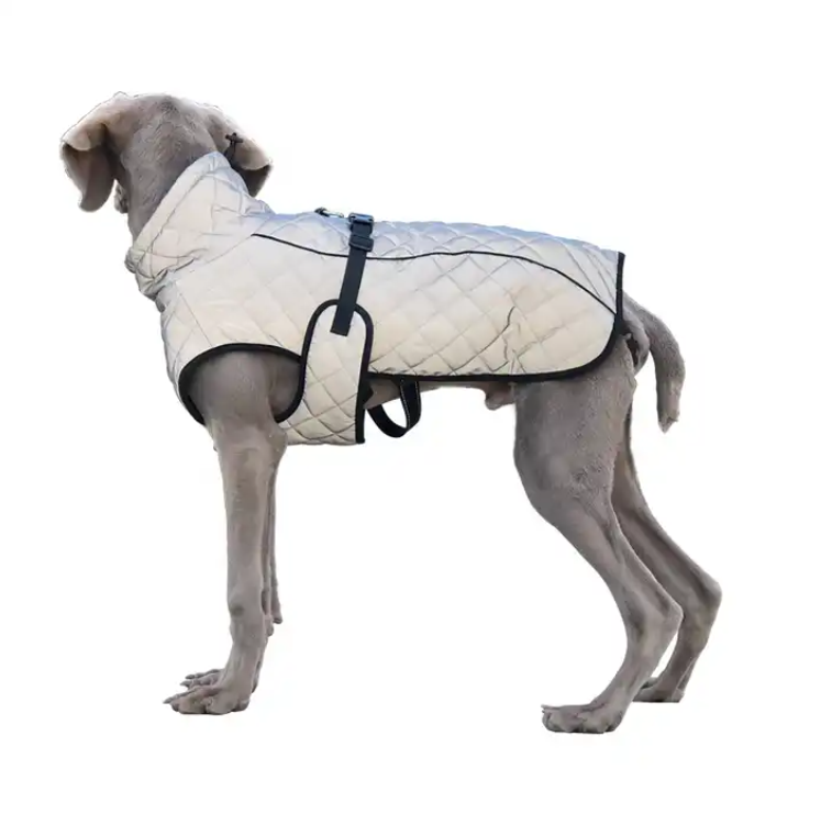 Silver Reflective Outdoor Jacket- Small-Large Dog/Cat Coat - Tokemates
