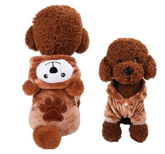 Bear Hoodie- Pet Soft Sweater/ Costume - Tokemates
