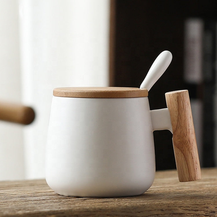 13 oz Ceramic Travel Mugs W/lid