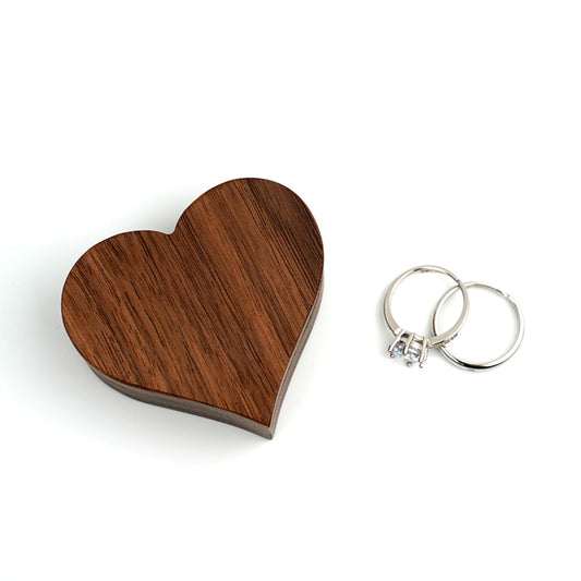 Heart Ring Box - Engagement Wood Box - Tokemates